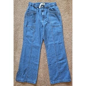 Madewell Denim Pull-On Loose Flare Hi-Rise Pants- Size Large (10-12)